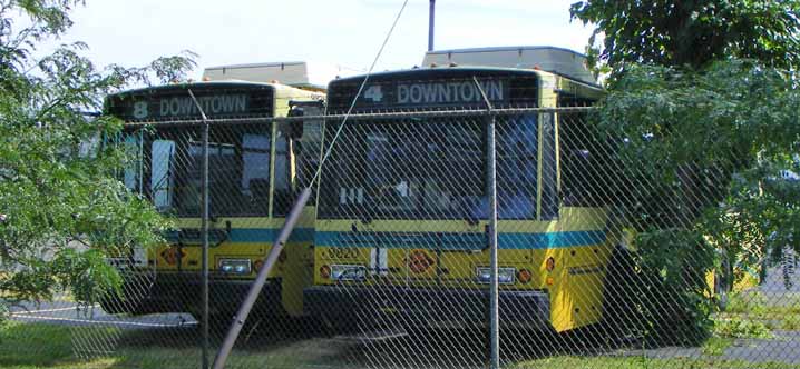 Dayton RTA ETI Skoda trolleybus 9820 &9826